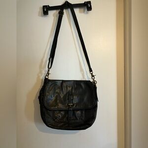 Lucky Brand Black Leather Crossbody Bag